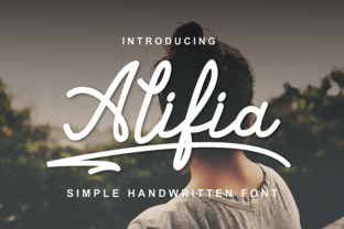 Alifia: A Versatile Handwritten Font for Creative Design