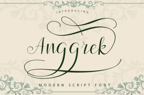 Anggrek: A Modern Script Font with Feminine Charm