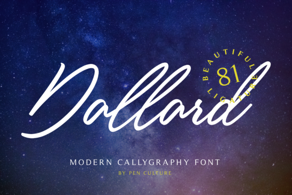 Dallard: A Modern Calligraphy Font for Creative Expression