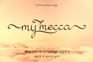 Discover My Mecca: A Modern Calligraphy Script Font for Creative Expression