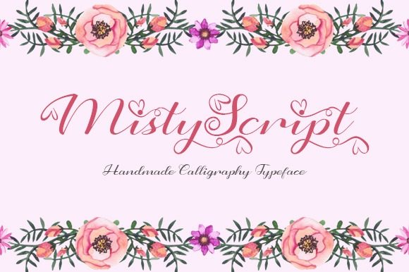 Misty Script: A Handwritten Font for Creative Expression
