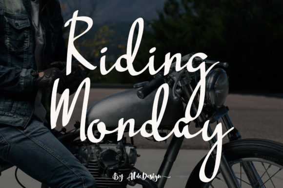 Riding Monday: A Stylish Typeface for Elegant Designs