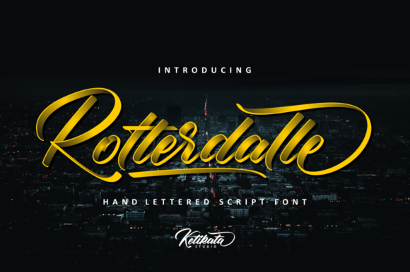 Rotterdalle Script: A Dynamic Hand-Lettered Font for Creative Expression