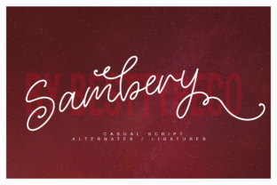 Sambery: A Handmade Calligraphy Font for Creative Expression