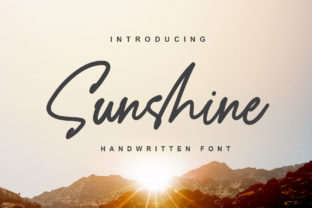 Sunshine: A Handwritten Font for Elegant Design